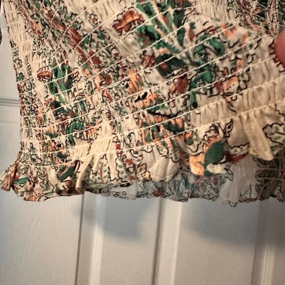 NWT Veronica Beard Kali Top Stone Multi Smocked Blouse Size 2 - Picture 11 of 11